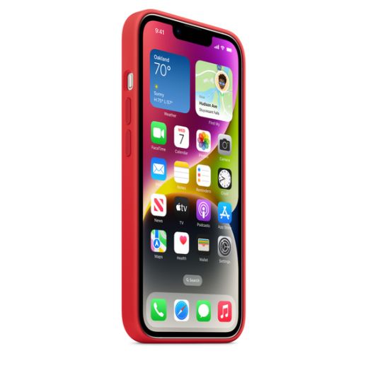 Оригинальный силиконовый чехол Apple Silicone Case with MagSafe (PRODUCT) Red для iPhone 14 (MPRW3)