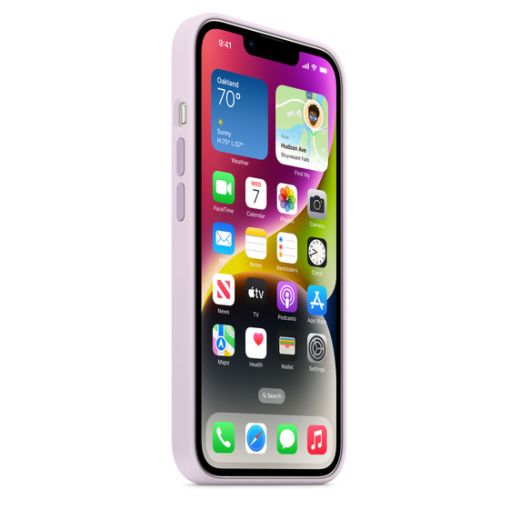 Оригінальний силіконовий чохол Apple Silicone Case with MagSafe Lilac для iPhone 14 (MPRY3)