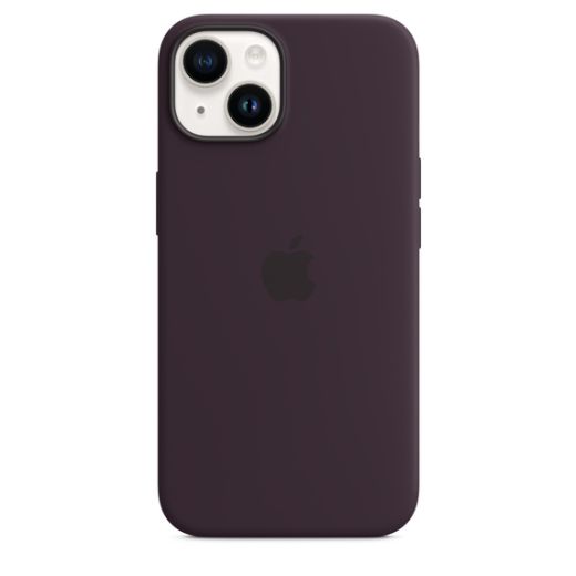 Силиконовый чехол CasePro Silicone Case with MagSafe Elderberry для iPhone 14