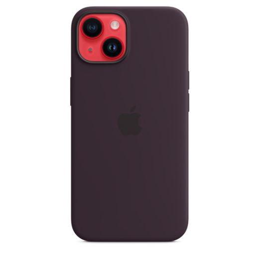 Оригинальный силиконовый чехол Apple Silicone Case with MagSafe Elderberry для iPhone 14 (MPT03)