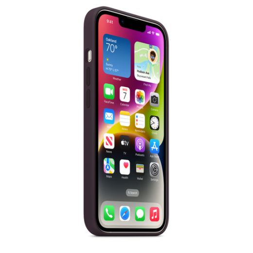 Силиконовый чехол CasePro Silicone Case Elderberry для iPhone 14