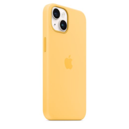 Оригинальный силиконовый чехол Apple Silicone Case with MagSafe Sunglow для iPhone 14 (MPT23)