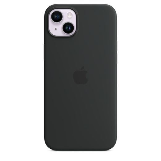 Оригинальный силиконовый чехол Apple Silicone Case with MagSafe Midnight для iPhone 14 Plus (MPT33)