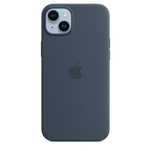 Силиконовый чехол CasePro Silicone Case with MagSafe Storm Blue для iPhone 14 Plus