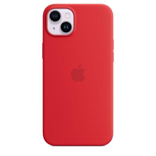 Оригінальний силіконовий чохол Apple Silicone Case with MagSafe (PRODUCT) Red для iPhone 14 Plus (MPT63)