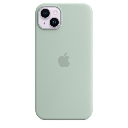 Оригінальний силіконовий чохол Apple Silicone Case with MagSafe Succulent для iPhone 14 Plus (MPTC3)
