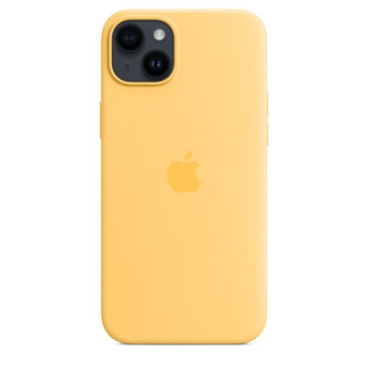 Оригинальный силиконовый чехол Apple Silicone Case with MagSafe Sunglow для iPhone 14 Plus (MPTD3)