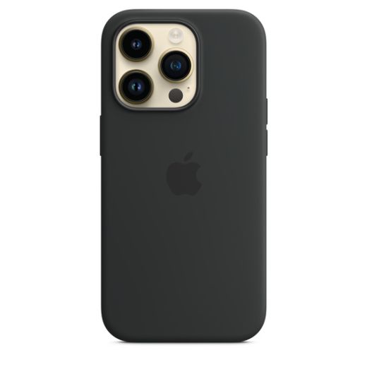 Оригинальный силиконовый чехол Apple Silicone Case with MagSafe Midnight для iPhone 14 Pro (MPTE3)