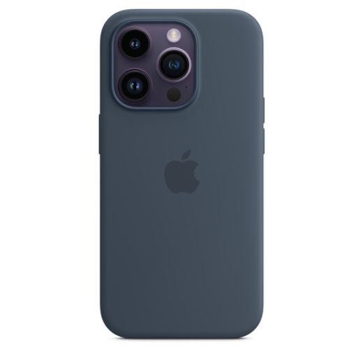 Силиконовый чехол CasePro Silicone Case with MagSafe Storm Blue для iPhone 14 Pro Max