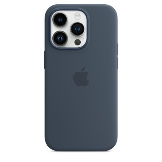 Силиконовый чехол CasePro Silicone Case with MagSafe Storm Blue для iPhone 14 Pro