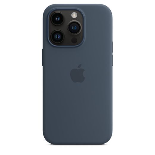 Силиконовый чехол CasePro Silicone Case with MagSafe Storm Blue для iPhone 14 Pro Max
