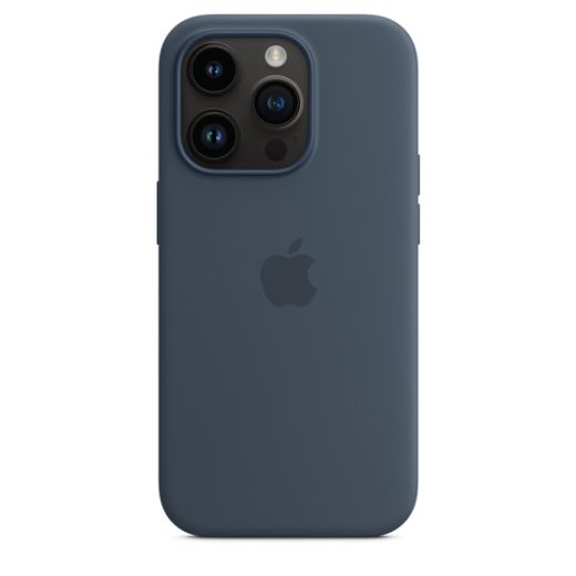 Силіконовий чохол CasePro Silicone Case with MagSafe Storm Blue для iPhone 14 Pro Max