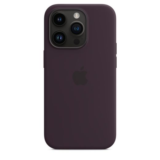 Оригинальный силиконовый чехол Apple Silicone Case with MagSafe Elderberry для iPhone 14 Pro (MPTK3)