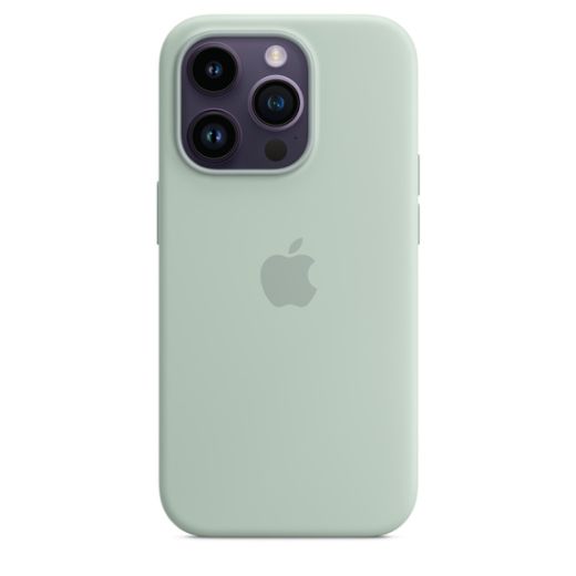 Оригинальный силиконовый чехол Apple Silicone Case with MagSafe Succulent для iPhone 14 Pro (MPTL3)