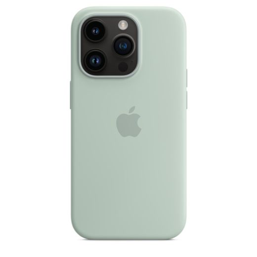 Оригинальный силиконовый чехол Apple Silicone Case with MagSafe Succulent для iPhone 14 Pro (MPTL3)