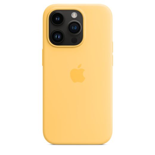 Оригінальний силіконовий чохол Apple Silicone Case with MagSafe Sunglow для iPhone 14 Pro (MPTM3)