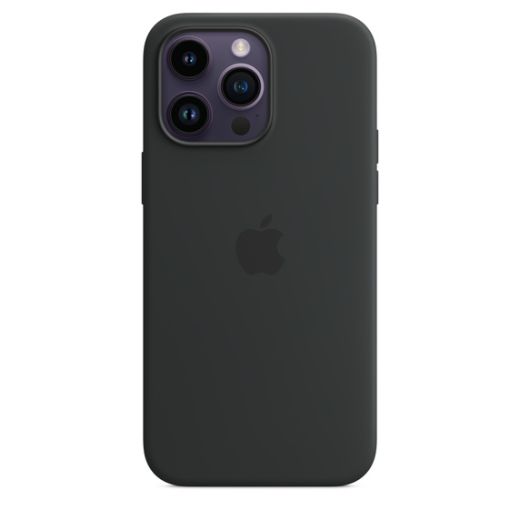 Оригинальный силиконовый чехол Apple Silicone Case with MagSafe Midnight для iPhone 14 Pro Max (MPTP3)