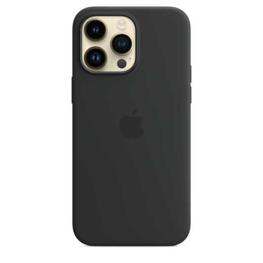 Оригинальный силиконовый чехол Apple Silicone Case with MagSafe Midnight для iPhone 14 Pro Max (MPTP3)