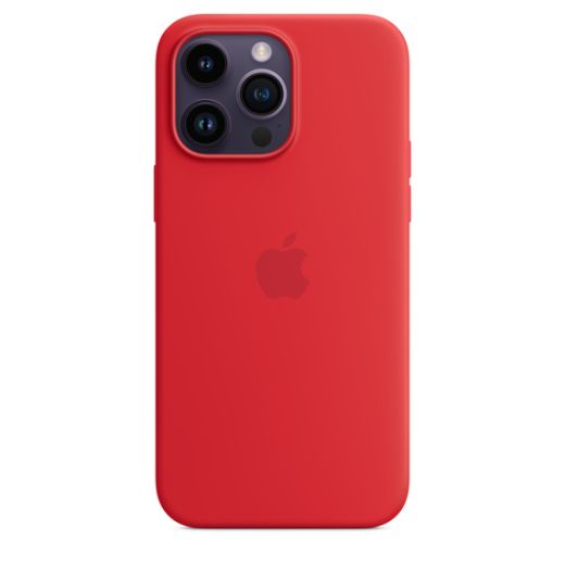 Оригинальный силиконовый чехол Apple Silicone Case with MagSafe (PRODUCT) Red для iPhone 14 Pro Max (MPTR3)