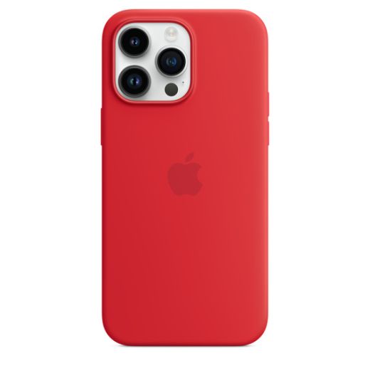 Оригинальный силиконовый чехол Apple Silicone Case with MagSafe (PRODUCT) Red для iPhone 14 Pro Max (MPTR3)