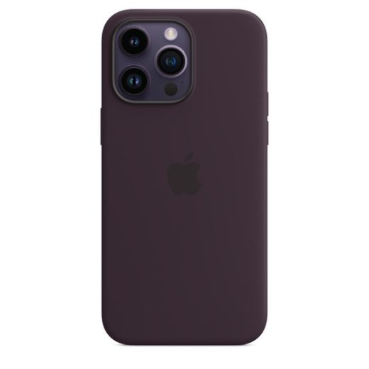 Оригинальный силиконовый чехол Apple Silicone Case with MagSafe Elderberry для iPhone 14 Pro Max (MPTX3)