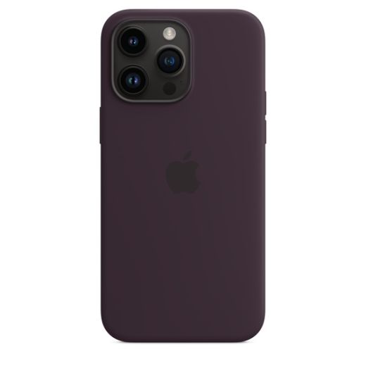 Оригінальний силіконовий чохол Apple Silicone Case with MagSafe Elderberry для iPhone 14 Pro Max (MPTX3)