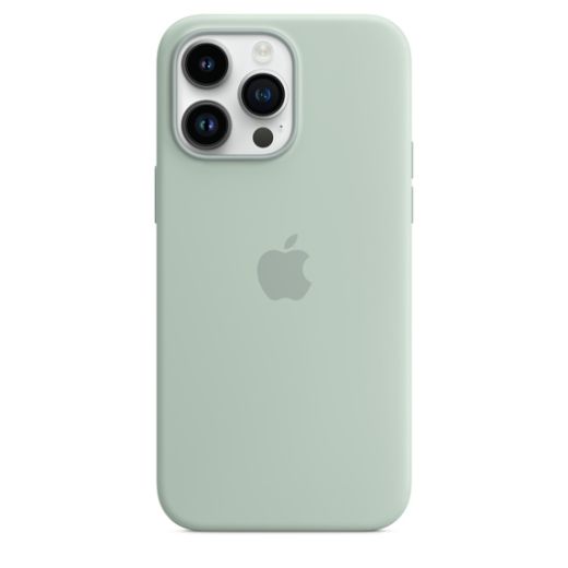 Оригинальный силиконовый чехол Apple Silicone Case with MagSafe Succulent для iPhone 14 Pro Max (MPTY3)