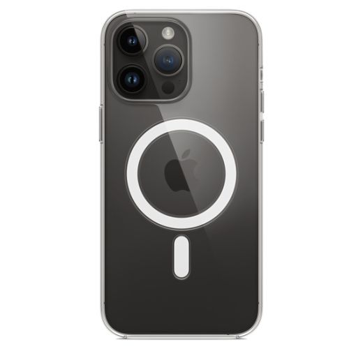 Оригінальний прозорий чохол Apple Clear Case with MagSafe для iPhone 14 Pro Max (MPU73)