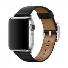 Ремешок Apple Leather Classic Buckle Black (MPW92) для Apple Watch 38/40mm