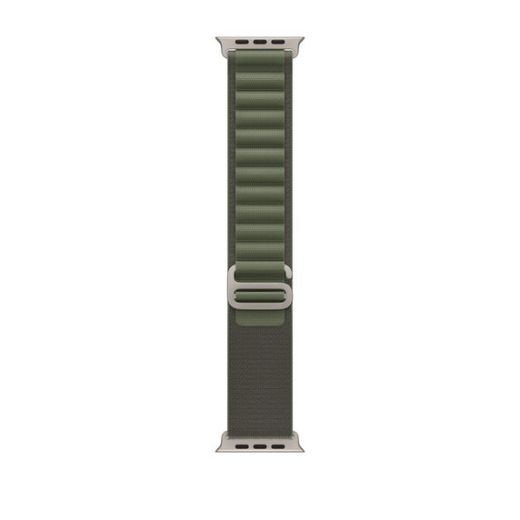 Оригінальний ремінець Apple Alpine Loop Large Green для Apple Watch 49mm | 45mm | 44mm (MQE43)