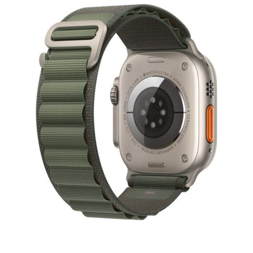 Оригинальный ремешок Apple Alpine Loop Large Green для Apple Watch 49mm | 45mm | 44mm (MQE43)