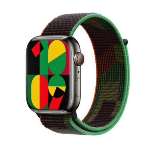 Ремінець Apple Black Unity Sport Loop для Watch 42mm | 40 mm | 41 mm (MQTH3)