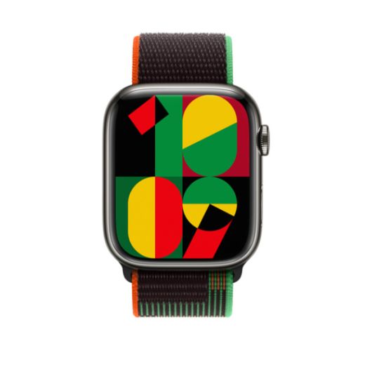 Ремінець Apple Black Unity Sport Loop для Watch 42mm | 40 mm | 41 mm (MQTH3)