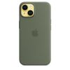 Оригинальный силиконовый чехол Apple Silicone Case with MagSafe Olive для iPhone 14 (MQU83)