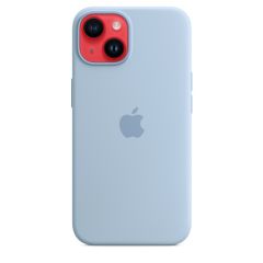 Оригинальный силиконовый чехол Apple Silicone Case with MagSafe Sky для iPhone 14 (MQU93)