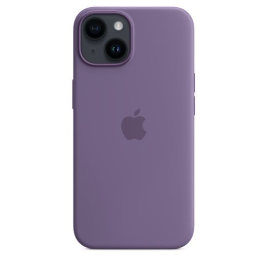 Оригинальный силиконовый чехол Apple Silicone Case with MagSafe Iris для iPhone 14 (MQUA3)