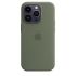 Силиконовый чехол CasePro Silicone Case with MagSafe Olive для iPhone 14