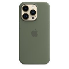 Силиконовый чехол CasePro Silicone Case with MagSafe Olive для iPhone 14 Pro