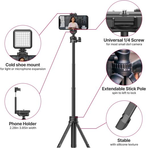 Штатив-селфи палка для телефона Ulanzi MT-34 Extendable Pole Tripod