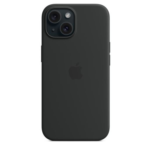 Оригинальный силиконовый чехол Apple Silicone Case with MagSafe Black для iPhone 15 (MT0J3)