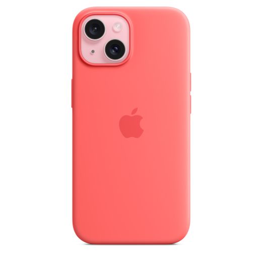 Оригинальный силиконовый чехол Apple Silicone Case with MagSafe Guava для iPhone 15 (MT0V3)