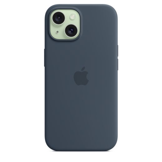 Силіконовий чохол CasePro Silicone Case with MagSafe Storm Blue для iPhone 15