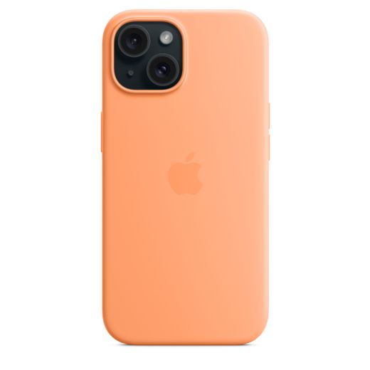 Силиконовый чехол CasePro Silicone Case with MagSafe Orange Sorbet для iPhone 15 Plus