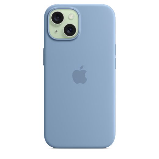 Силіконовий чохол CasePro Silicone Case with MagSafe Winter Blue для iPhone 15 Plus