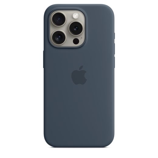 Силіконовий чохол CasePro Silicone Case with MagSafe Storm Blue для iPhone 15 Pro