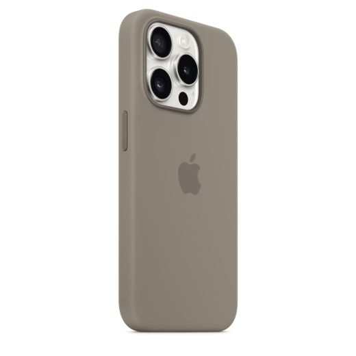 Оригинальный силиконовый чехол Apple Silicone Case with MagSafe Clay для iPhone 15 Pro (MT1E3)