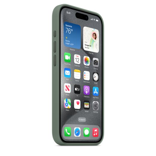 Оригінальний силіконовий чохол Apple Silicone Case with MagSafe Cypress для iPhone 15 Pro (MT1J3)