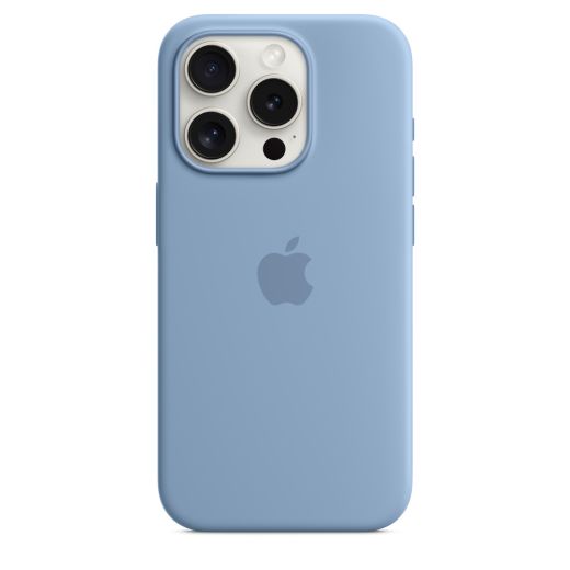 Силиконовый чехол CasePro Silicone Case with MagSafe Winter Blue для iPhone 15 Pro