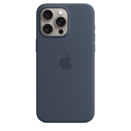 Силіконовий чохол CasePro Silicone Case (High Copy) Midnight Blue для iPhone 16 Pro