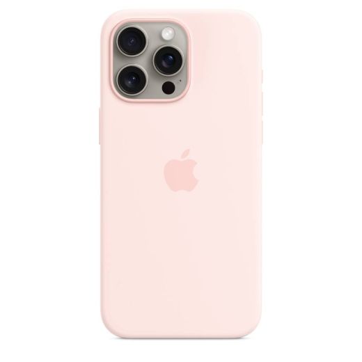 Силиконовый чехол CasePro Silicone Case (High Copy) Chalk Pink для iPhone 16 Pro